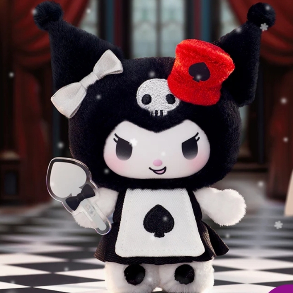 KUROMI Poker Kingdom Series Plush Pendant NEW